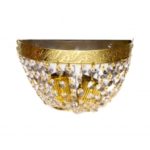 Arbotante de strass media luna