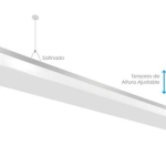 Gabinente Flotante Aluminio Led