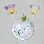 Lampara Arbotante Flores Multicolor