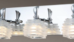 Lampara Arbotante Zircon 3 Luces Iidsa-Blanco