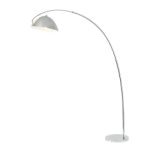 Lampara De Piso Arco Plateado