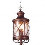 Lampara colgante San Luis 2 luces Cafe