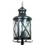Lampara colgante San Luis 2 luces Negro