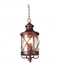 Lampara colgante San Luis 4 luces Cafe