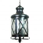 Lampara colgante San Luis 4 luces Negro