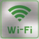 Letrero Wi-Fi Grande Verde