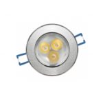 Plafon Empotrado Circular 3 luces Luz Calida